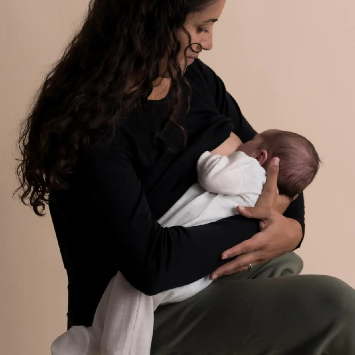 All Seasons Merino/Tencel LS Breastfeeding Top