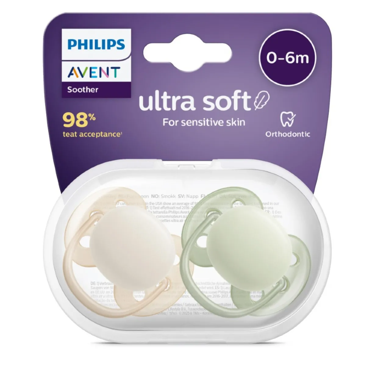 Avent Soother Ultra Soft 2 Pack