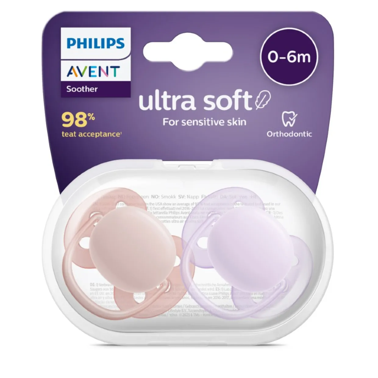 Avent Soother Ultra Soft 2 Pack