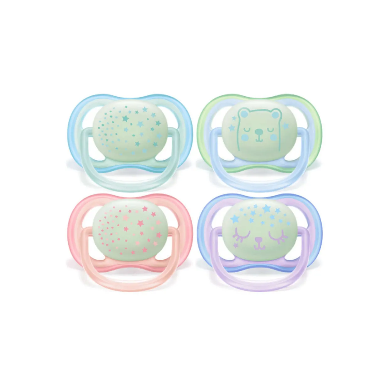 Avent Ultra Air Night Soothers 2pk