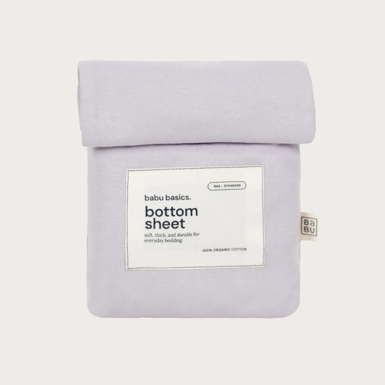 Babu Basics Organic Cotton Bassinet Fitted Sheet - 40 x 80cm