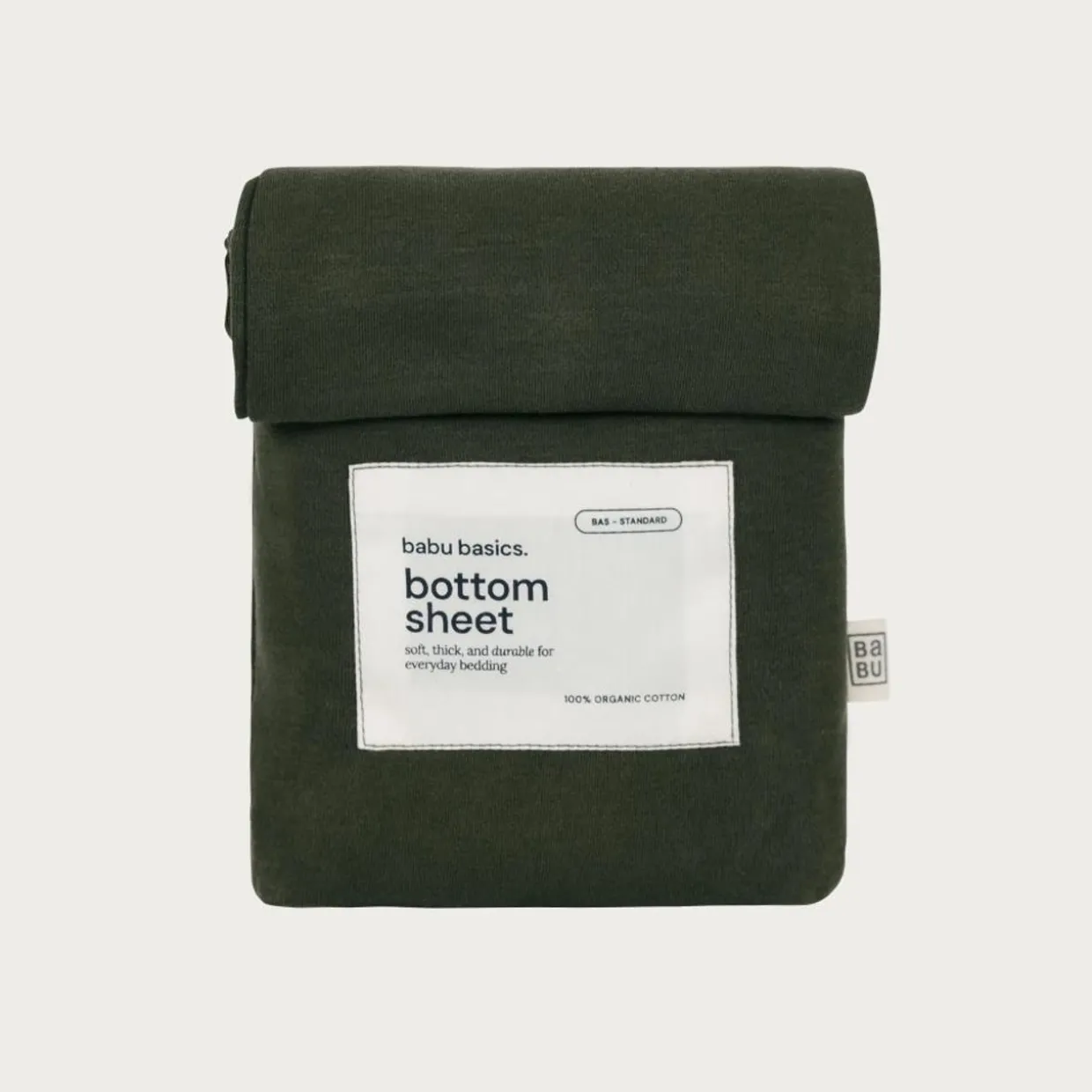 Babu Basics Organic Cotton Bassinet Fitted Sheet - 40 x 80cm