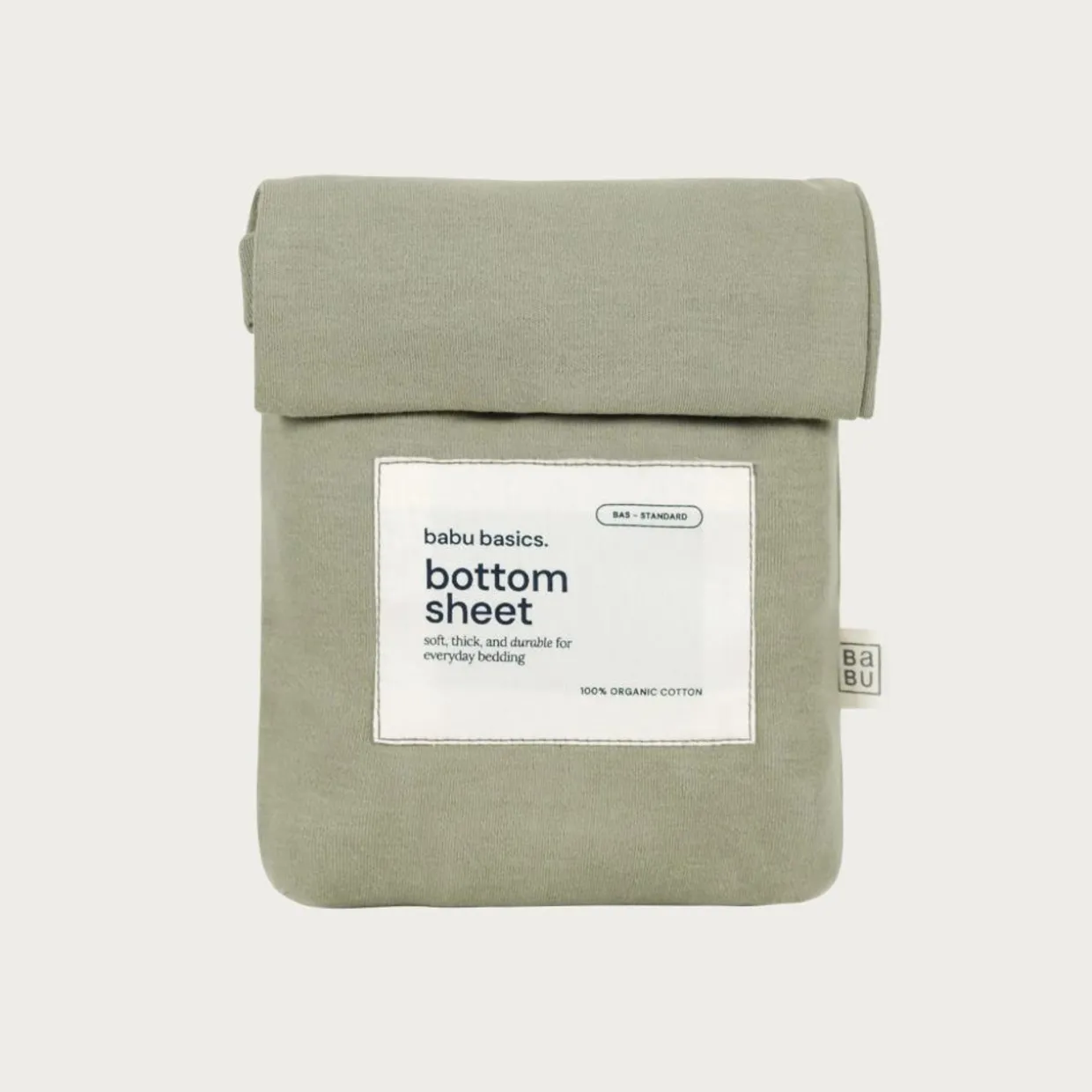 Babu Basics Organic Cotton Bassinet Fitted Sheet - 40 x 80cm