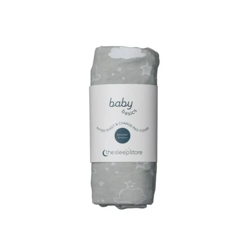 Baby Basics Bassinet Fitted Sheet / Change Pad Cover - 80 x 40cm