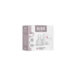 BIBS Replacement Bottle Nipples Silicone 2pk