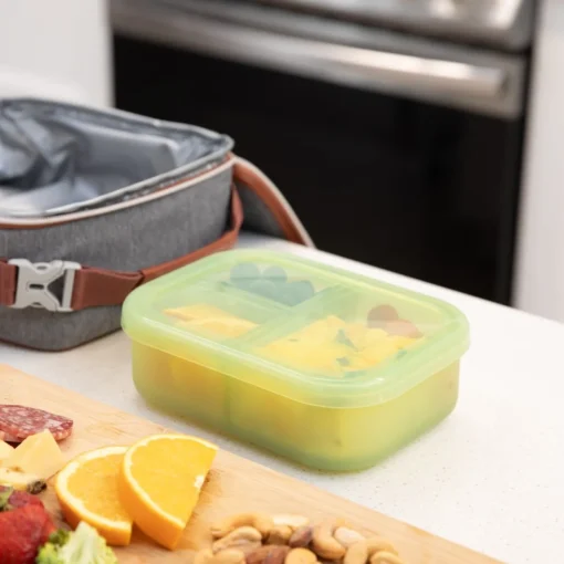 Bumkins Bento Box 3 Section - Jelly Silicone - Clearance