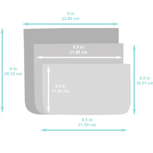 Bumkins Clear Travel Bag 3pk