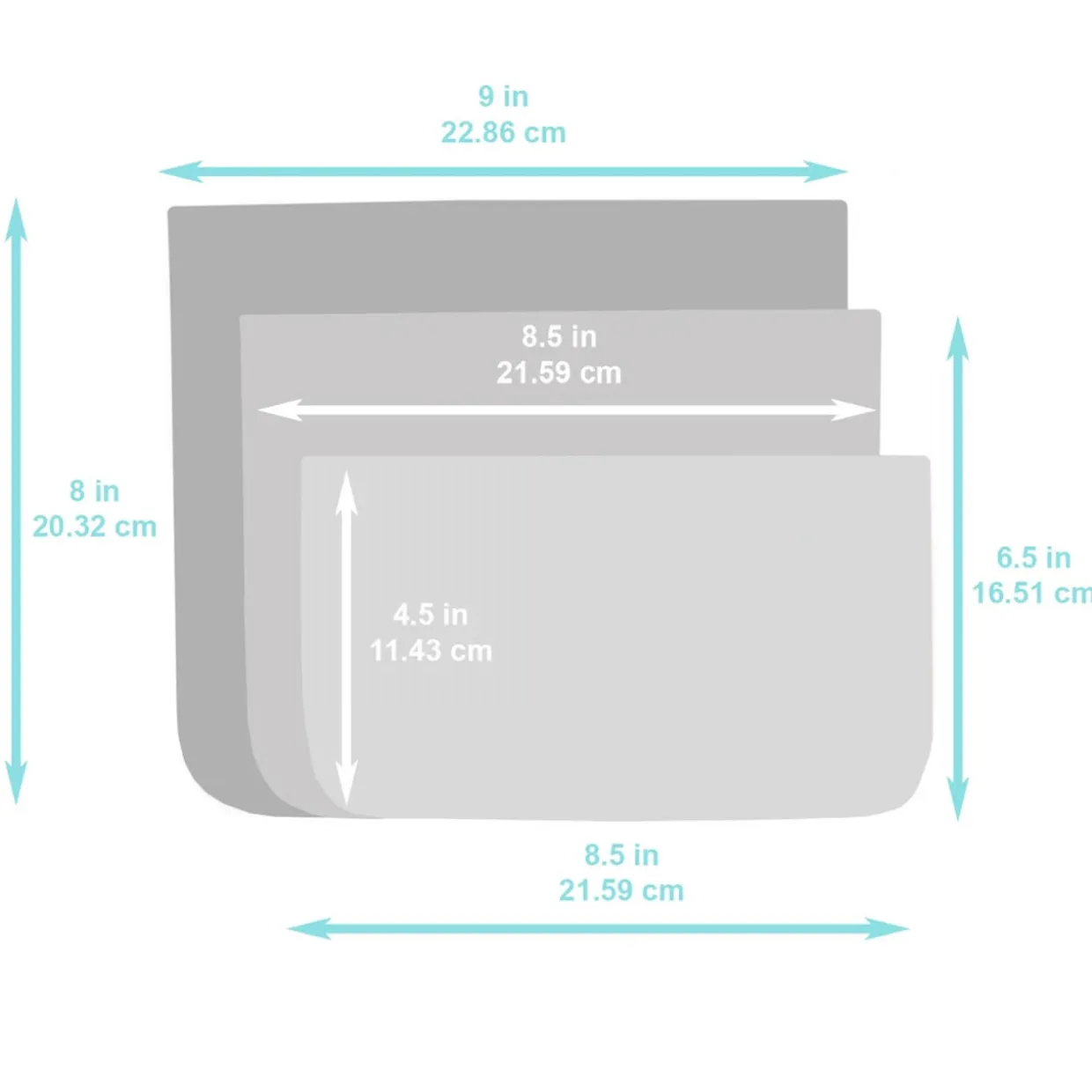 Bumkins Clear Travel Bag 3pk