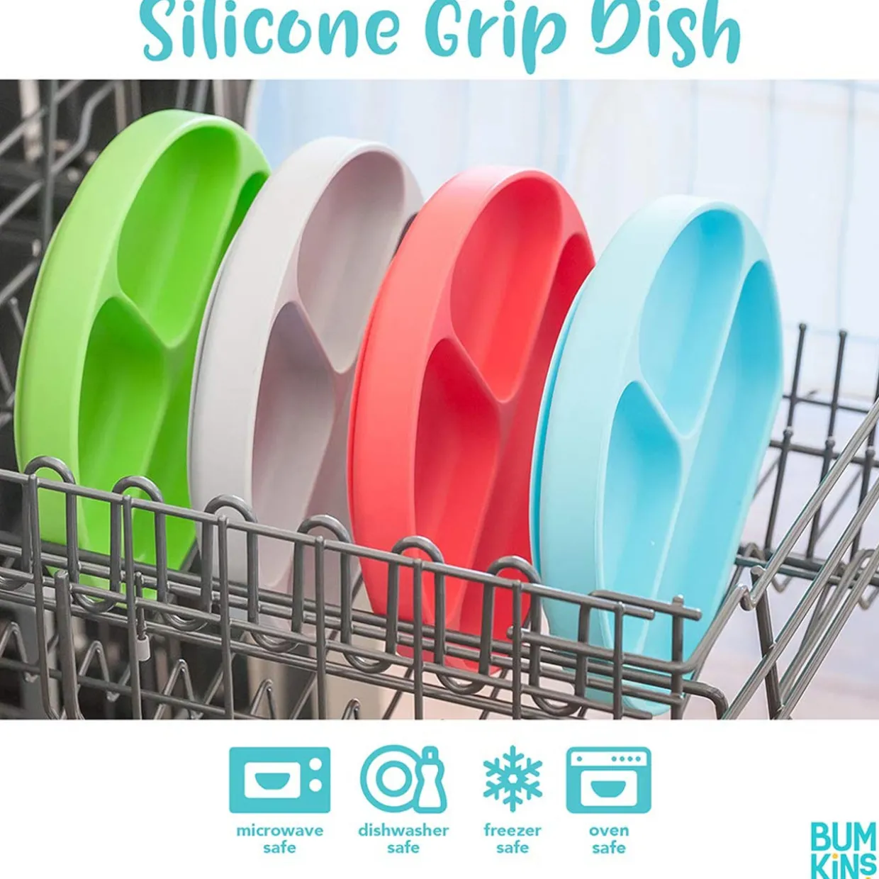 Bumkins Silicone Grip Dish