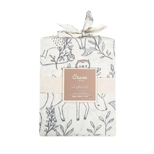Crane Baby Co-Sleeper Fitted Sheet - Ezra Collection