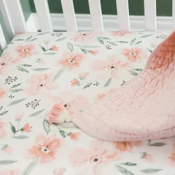 Crane Baby Cot Fitted Sheet - Parker Collection - 132 x 71cm