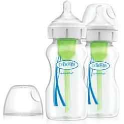 Dr Browns Options+ Baby Bottle - Wide Neck 2 pack