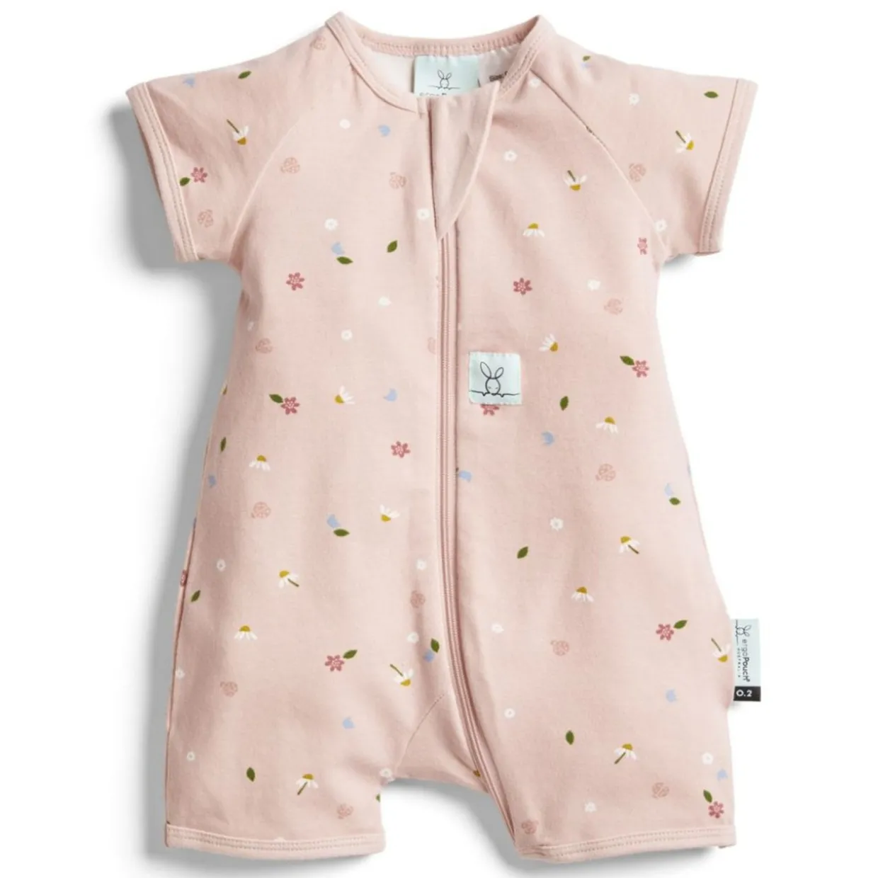 ergoPouch 0.2 Tog Organic Cotton Short Sleeve Layers