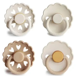 FRIGG Round Latex Pacifiers 4pk