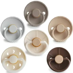 FRIGG Round Latex Pacifiers 6pk