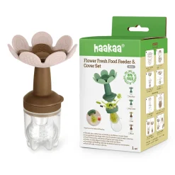 Haakaa Flower Fresh Food Feeder & Cover Set