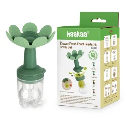 Haakaa Flower Fresh Food Feeder & Cover Set