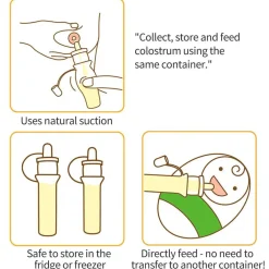 Haakaa Silicone Colostrum Collector - 6 pack (Pre-sterilised)