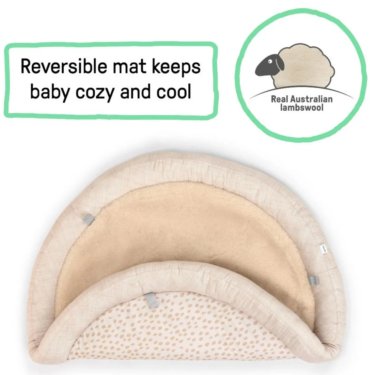Ingenuity Every Season Plush Lambswool Activity Gym