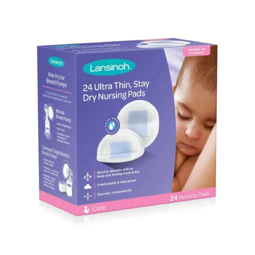 Lansinoh Ultra Thin Stay Dry Disposable Nursing Pads - 24 pack