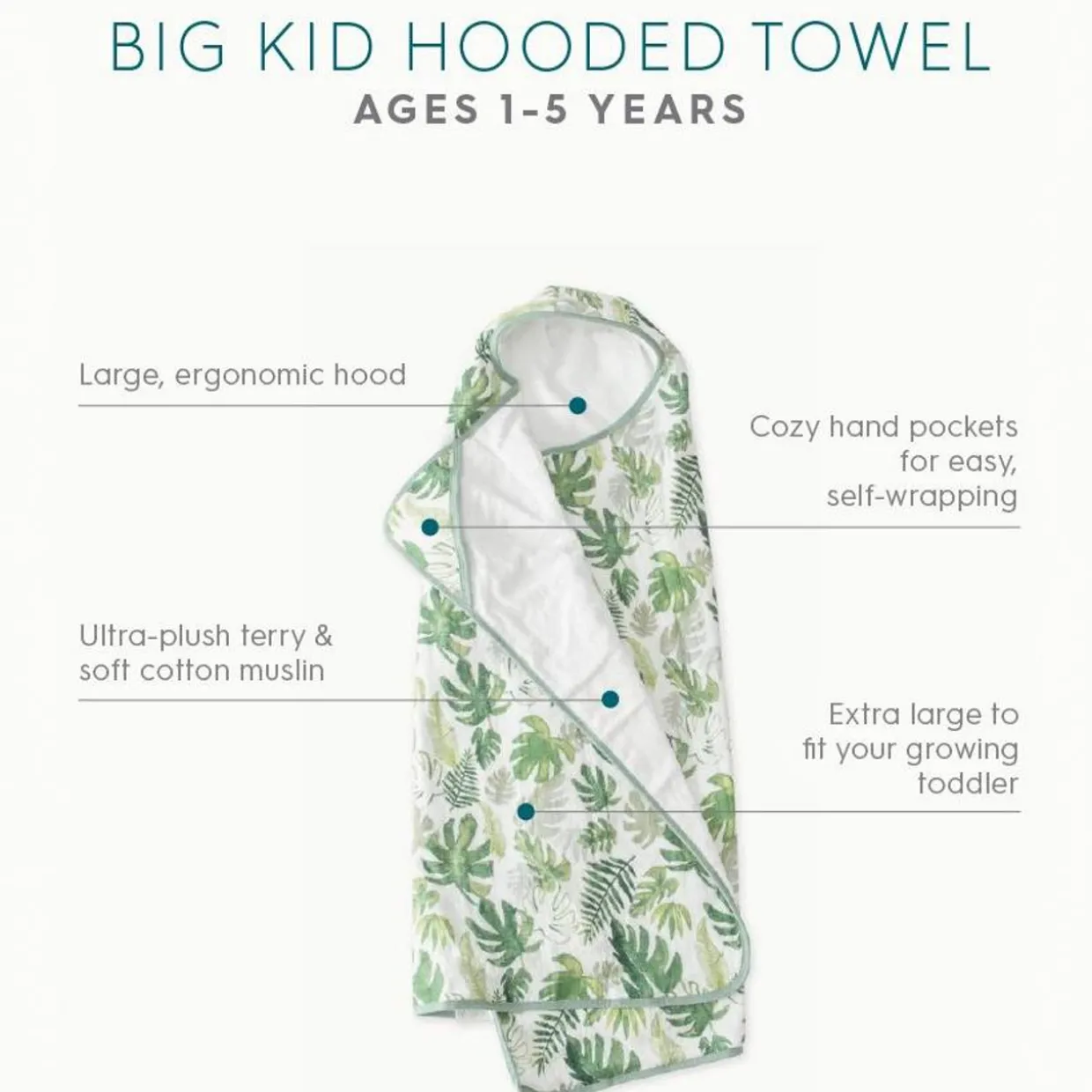 Little Unicorn - Big Kid Hooded Towel - Clearance