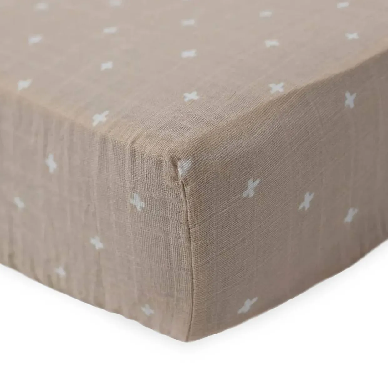 Little Unicorn - Muslin Fitted Cot Sheet - 132 x 71cm