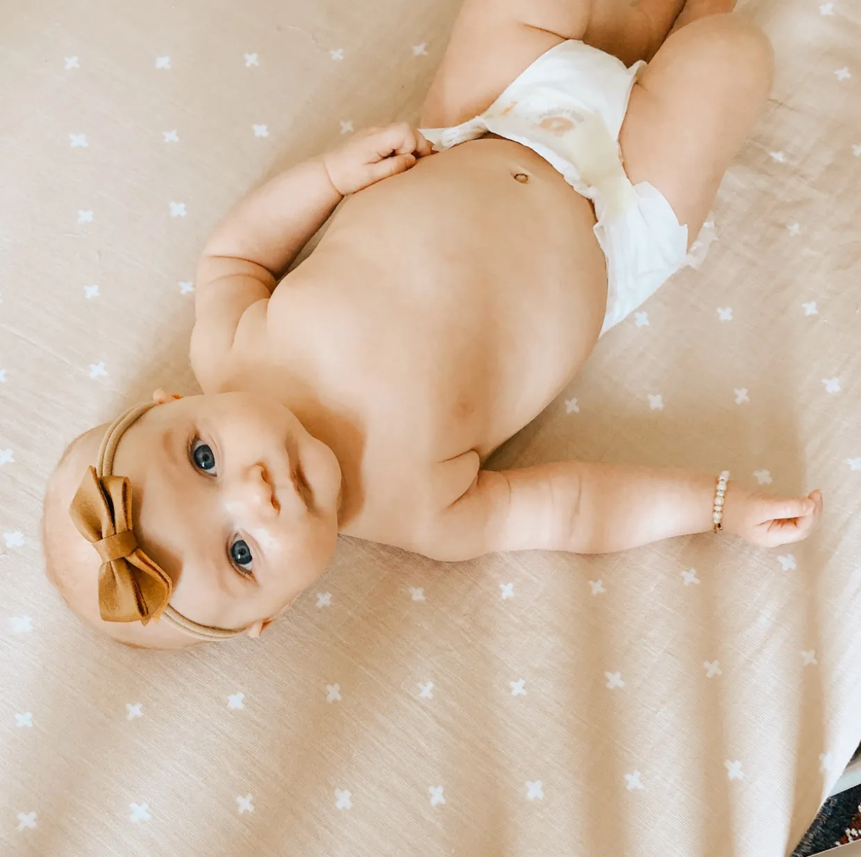 Little Unicorn - Muslin Fitted Cot Sheet - 132 x 71cm