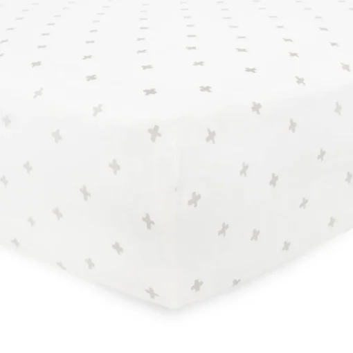 Little Unicorn Stretch Knit Fitted Cot Sheet
