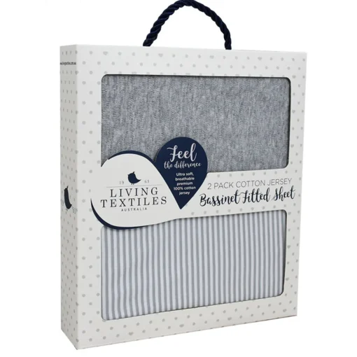 Living Textiles Jersey Fitted Sheet 2pk