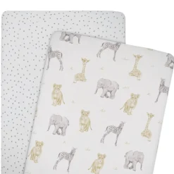 Living Textiles Jersey Fitted Sheet 2pk