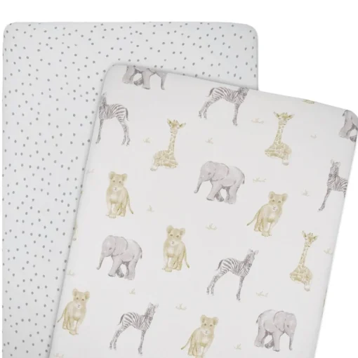 Living Textiles Jersey Fitted Sheet 2pk