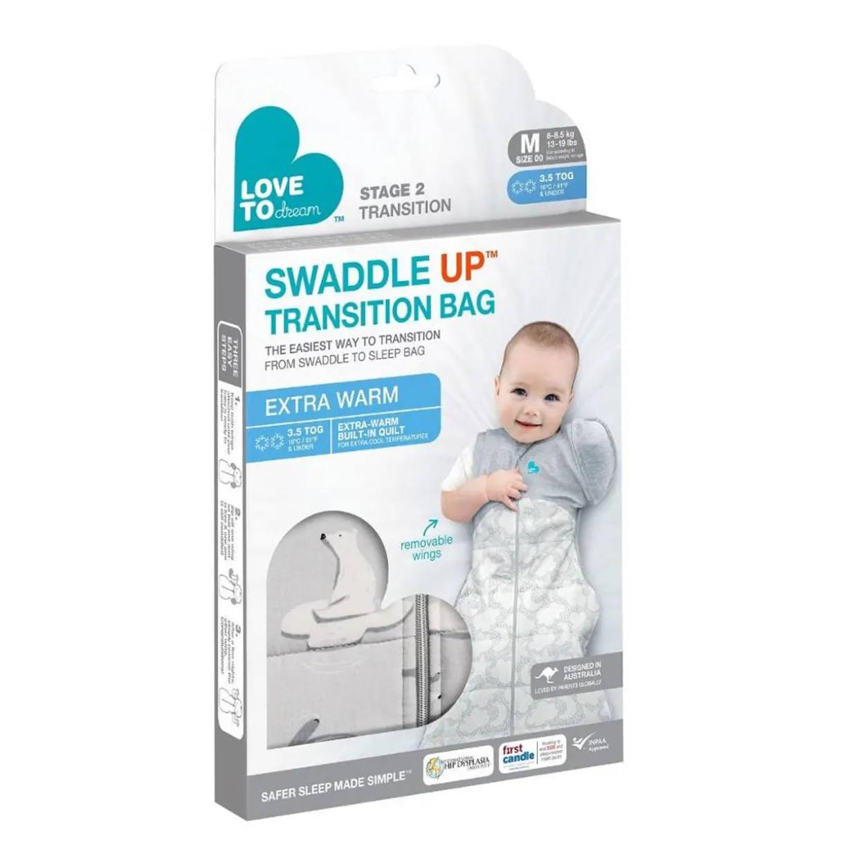 Love to Dream Swaddle Up Transition Bag Extra Warm - 3.5 tog