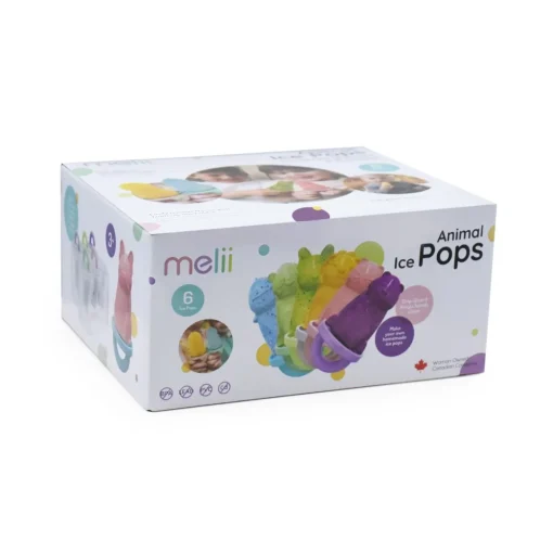 Melii 6 Piece Animal Ice Pops with Tray