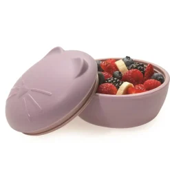 Melii Silicone Animal Bowl with Lid & Utensils
