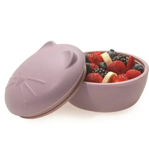 Melii Silicone Animal Bowl with Lid & Utensils
