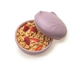 Melii Silicone Animal Bowl with Lid & Utensils