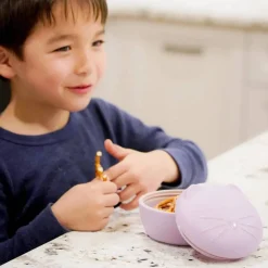 Melii Silicone Animal Bowl with Lid & Utensils