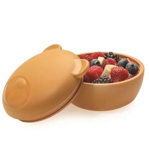 Melii Silicone Animal Bowl with Lid & Utensils