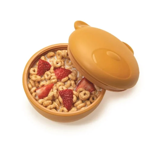 Melii Silicone Animal Bowl with Lid & Utensils