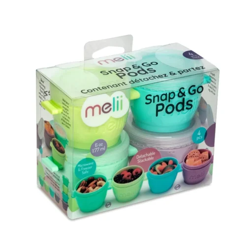 Melii Snap & Go Pods 4 Pack - 6 oz