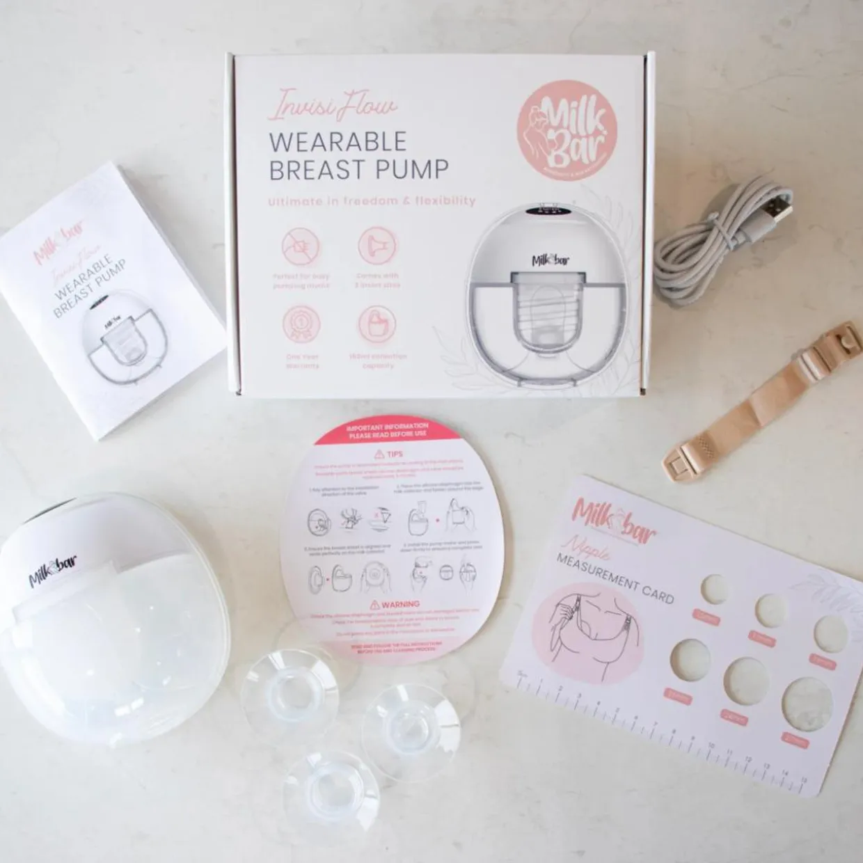 Milkbar Invisi Flow Wearable Breast Pump