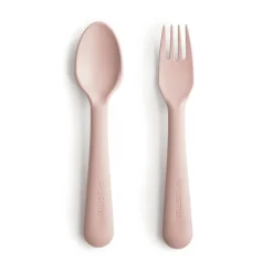 Mushie Dinnerware Fork & Spoon Set