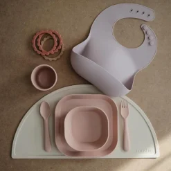 Mushie Dinnerware Fork & Spoon Set