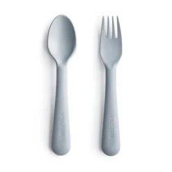 Mushie Dinnerware Fork & Spoon Set