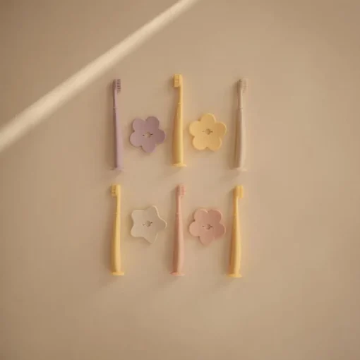 Mushie Silicone Flower Training Toothbrush