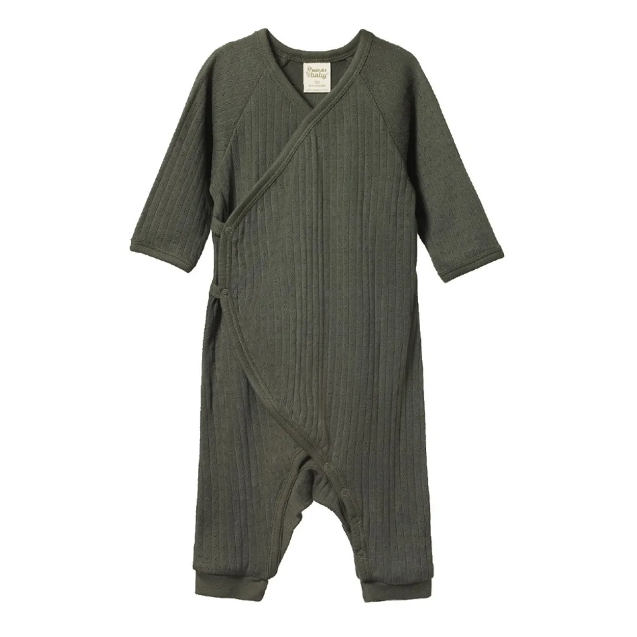 Nature Baby Cotton Pointelle Kimono Stretch and Grow