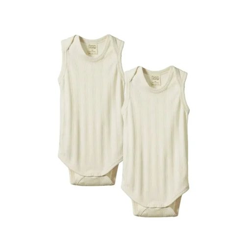 Nature Baby Derby Singlet Bodysuit - 2 Pack