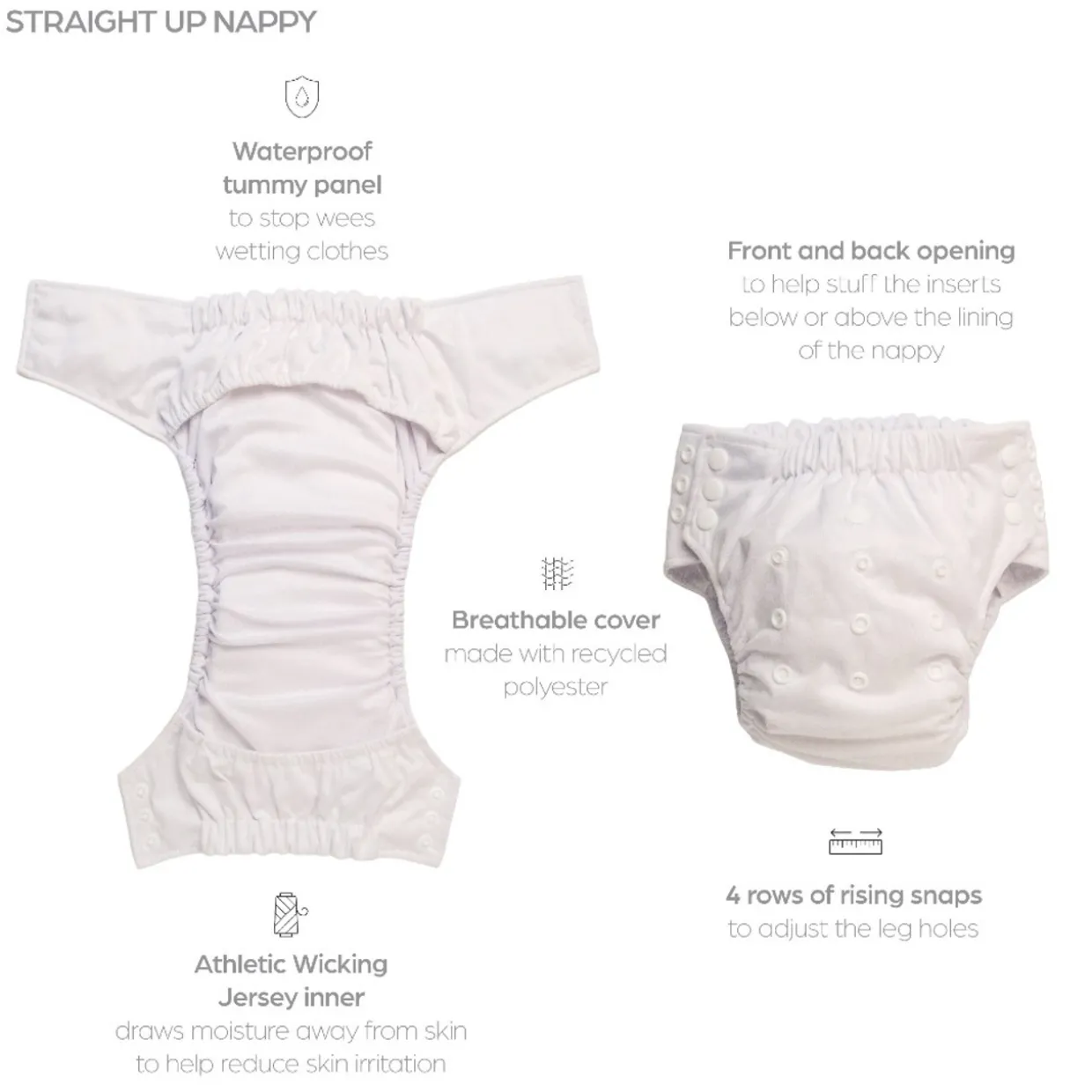 Nestling Straight Up Nappy - Katherine Quinn Collection