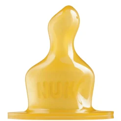 NUK Narrow Neck Latex Teat - Large Hole - 2pk