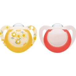 NUK Star Silicone Dummies - 2pk